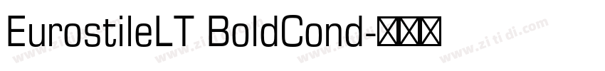 EurostileLT BoldCond字体转换